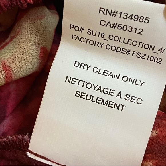 For love & lemons red orange yellow wild rose floral off the shoulders crop top - Picture 10 of 10